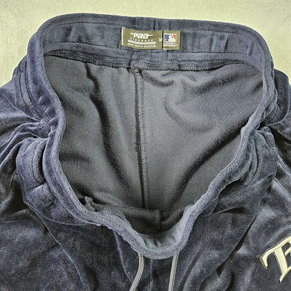 Tampa Bay Rays Velour Shorts Womens M Pro Standard Navy MLB Drawstring Elastic - Picture 4 of 10